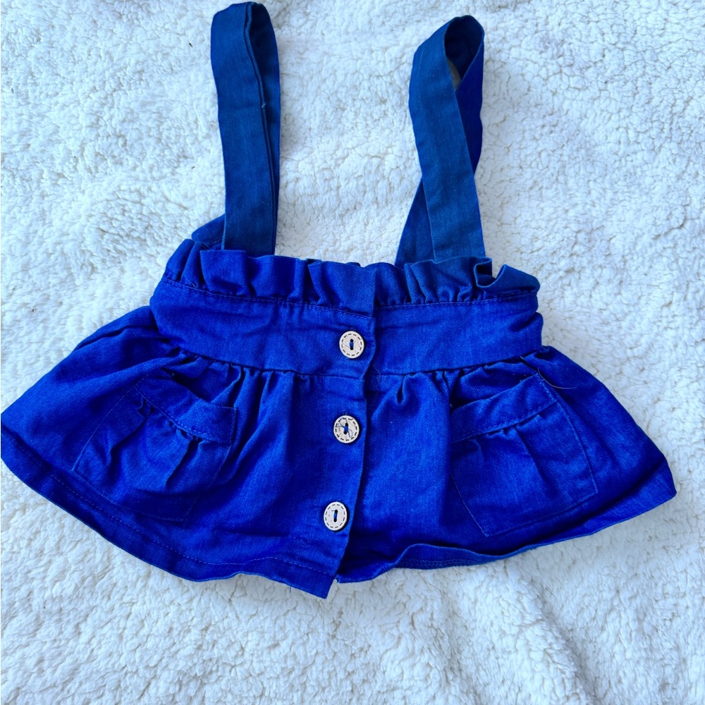 Blue Kids Bottoms with Suspenders